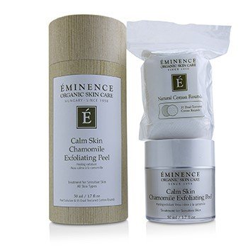 Eminence Calm Skin Chamomile Peel Exfoliante (Con 35 Algodones Con Textura Dual)