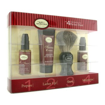 Starter Kit - Sandalwood: Aceite Pre-Afeitado + Crema Afeitado + Brocha + Bálsamo After Shave