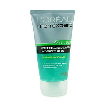 Men Expert Jabgón Gel Exfoliante Profundo Puro Y mate