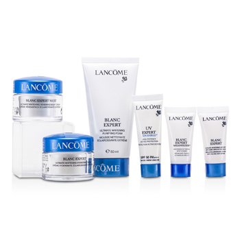Blanc Expert Set de Viaje: Jabón Desmaquillador + Crema Hidratante +Crema Noche + Serum Ojos + AntiManchas+ UV Expert
