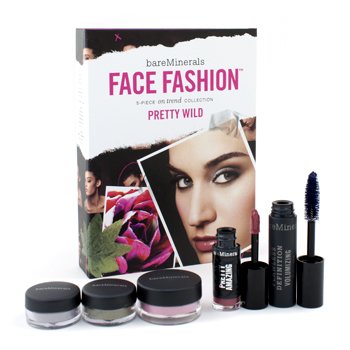 Colección BareMinerals Face Fashion - The Look Of Now Pretty Wild (Rubor + 2x Sombras de Ojos + Máscara + Pintalabios)