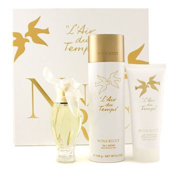 Estuche L'Air Du Temps: Eau De Toilette Spray 50ml/1.7oz + Loción Corporal 100ml/3.3oz + Polvo Corporal 150g/5.2oz