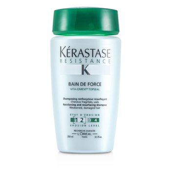 Resistance Bain De Force Champú Restructurador y Fortalecedor (Cabello Débil, Dañado)