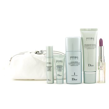 Set Hydra Life: Jabón Limpiador + Loción + Leche + Crema Ojos + Pintalabios + Neceser