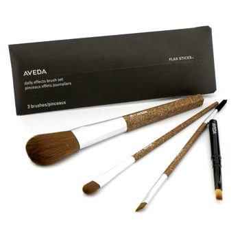 Set Brochas Flax Sticks Daily Effects: 1xPincel Color Ojos Medio, 1x Pincel Cejas y Pestañas, 1x Brocha Rubor