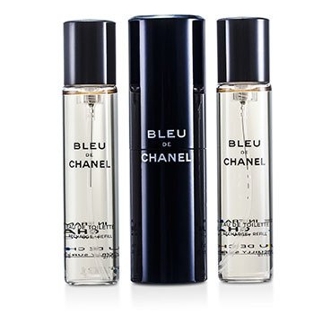 Bleu De Chanel Eau De Toilette Spray de Viaje & Dos Repuestos