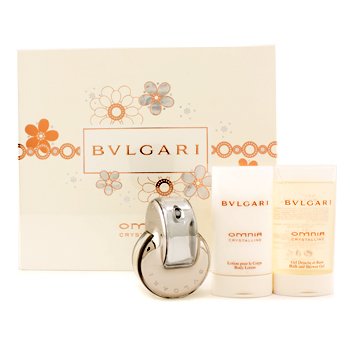 Omnia Crystalline Estuche: Eau De Toilette Vaporizador 40ml/1.35oz + Loción Corporal 75ml/2.5oz + Gel Baño y Ducha 75ml/2.5oz