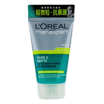 Men Expert Pure & Matte Gel Exfoliante Anti Poros