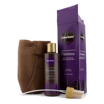 Flawless Self-Tan Liquid & Professional Mitt  - Autobronceador (Embalaje ligeramente Dañado)