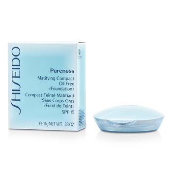 Shiseido Pureness Matifying Compact Oil Free Base de Maquillaje SPF15 (Estuche + Recambio) - # 20 Light Beige