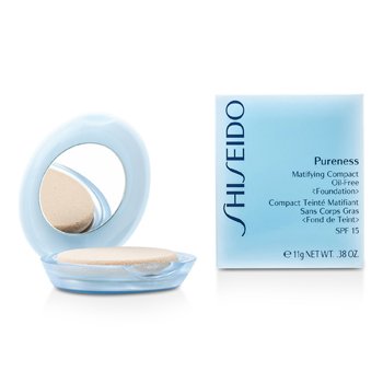 Shiseido Pureness Base Matificante Compacta Sin Aceite SPF15 (Estuche + Repuesto) - # 40 Natural Beige