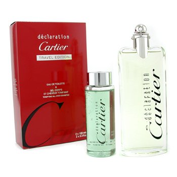 Estuche Declaration : Eau De Toilette Spray 100ml/3.3oz+ Gel de Cuerpo y Cabello 100ml/3.3oz