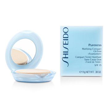 Shiseido Pureness Matifying Compact Oil Free Base de Maquillaje SPF15 ( Estuche + Recambio ) - # 10 Light Ivory