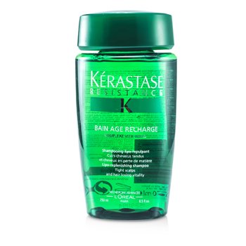 Kerastase Resistance Bain Age Recharge Champú (Cueros cabelludos secos y con Pérdida de Vitalidad)