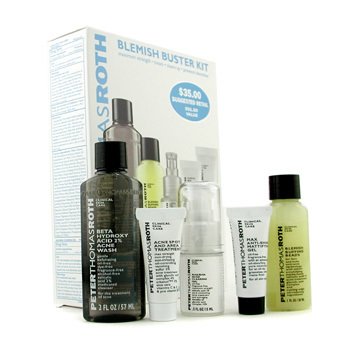 Blemish Buster Kit:Jabón Anti Acné +Exfoliante + Gel Limpiador + Tratamiento Acné+ Gel Matificante
