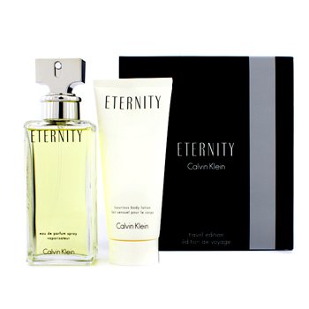 Estuche Set Viaje Eternity : Eau De Parfum Vap. 100ml/3.4oz + Loción Corporal 100ml/3.4oz