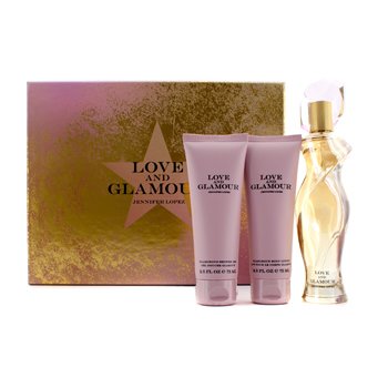 Estuche Love & Glamour: Eau De Parfum 75ml/2.5oz + Glamorous Loción Corporal 75ml/2.5oz + Glamorous Gel de Ducha 75ml/2.5oz