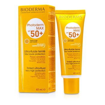 Photoderm Max Ultra Fluido con Color Protección Muy Alta SPF 50+ (Teinte Claire Color Ligero) - Para Piel Sensible