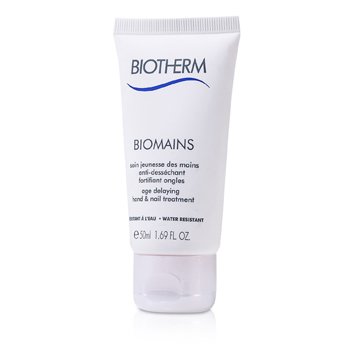 Biotherm Biomains Tratamiento Antienvejecimiento Manos y Uñas - Resistente al Agua