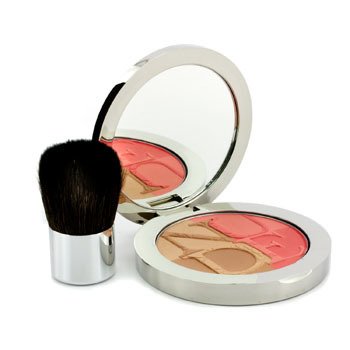 Diorskin Nude Tan Paradise Duo Polvo Rubor & Bronceador Iridiscente (Con Brocha Kabuki) - # 002 Coral Glow