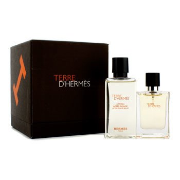 Terre D'Hermes Coffret: Eau De Toilette Spray 12.5ml/0.42oz + Loción Para Después de Afeitar 40ml/1.35oz