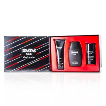 Drakkar Noir Coffret: Eau De Toilette Spray 100ml/3.4oz + Bálsamo Para Después de Afeitar 100ml/3.4oz + Desodorante en Barra 75g/2.6oz