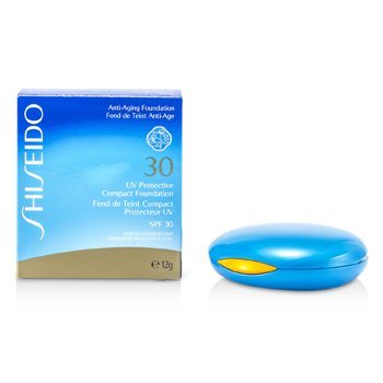 Shiseido Base Compacta Protectora UV SPF 30 (Estuche + Repuesto) - # SP40 Medium Ochre
