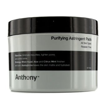 Anthony Logistics For Men Almohadillas Astringentes Purificantes (Para Todo Tipo de Piel)