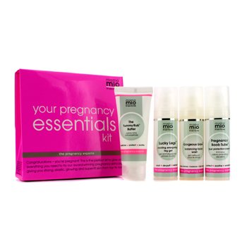 Kit Your Pregnancy Essentials: Tummy Rub Manteca 30ml + Jabón Facial 30ml + Pregnancy Tubo de Cenos 30ml + Lucky Piernas 30ml