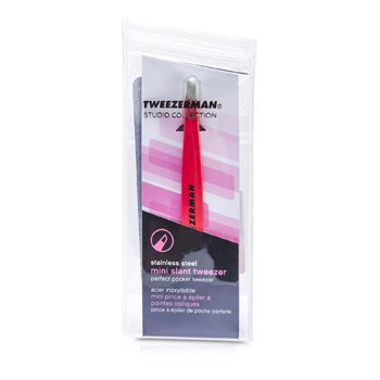 Tweezerman Mini Pinzas Inclinadas - Pink (Colección Studio)