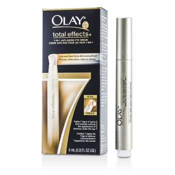 Total Effects Crema de Ojos Anti Envejecimiento 7 en 1 - Brocha Minimizante de Líneas & Ojeras
