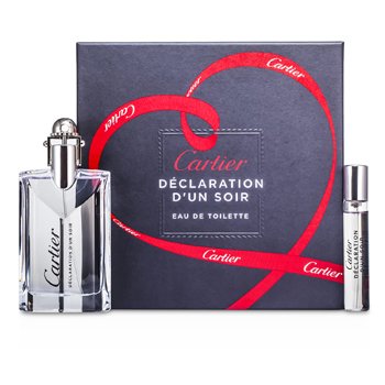 Declaration d'un Soir Coffret: Eau De Toilette Spray 50ml/1.6oz + Eau De Toilette Spray 9ml/0.3oz