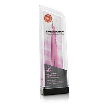 Tweezerman Mini Pinzas Inclinadas - Pink (Colección Estudio)