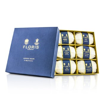 Colección de Jabones de Lujo: (Edwardian Bouquet, Fleur, Lily of the Valley, Night Scented Jasmine, Seringa, White Rose)