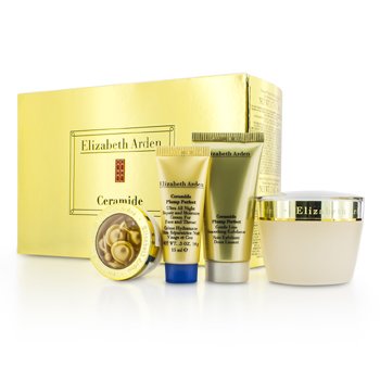 Set Ceramide Plump Perfect: Crema Humectante 50ml + Exfoliante 30ml + Crema de Noche 15ml + Cápsulas 3.2ml
