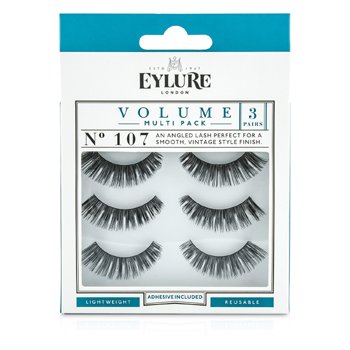 Volume  Multipack Pestañas Falsas- 107 Black (Adhesivo Incluido)