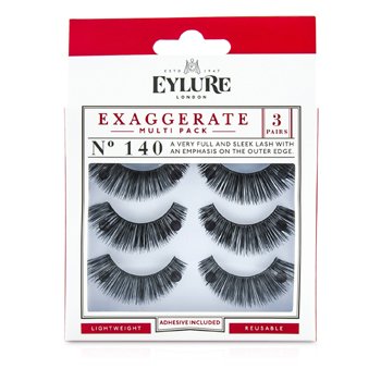 Exaggerate Multipack Pestañas Falsas - 140 Black (Adhesivo Incluido)