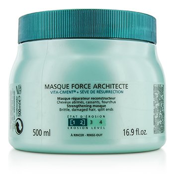 Mascarilla reconstructora Resistance Force Architecte (para cabello quebradizo, muy dañado, puntas abiertas)