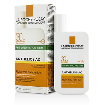 Anthelios AC 30 Fluido Mate Anti Brillo SPF 30 - Para Piel Grasa & Propensa al Acné