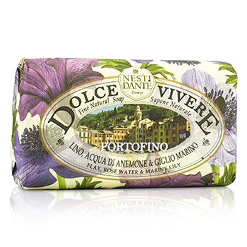 Nesti Dante Dolce Vivere Fine Natural Soap - Portofino - Flax, Rose Water & Marine Lily
