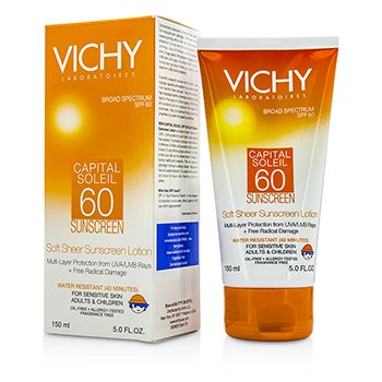 Capital Soleil Loción Protección Solar Suave Traslúcida Para Rostro & Cuerpo SPF 60