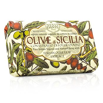 Jabón Natural con Extracto de Hoja de Oliva Italiana - Olivae Di Sicilia