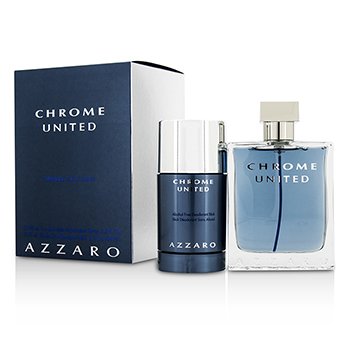 Chrome United Coffret: Eau De Toilette Spray 100ml/3.4oz + Desodorante en Barra 75ml/2.1oz