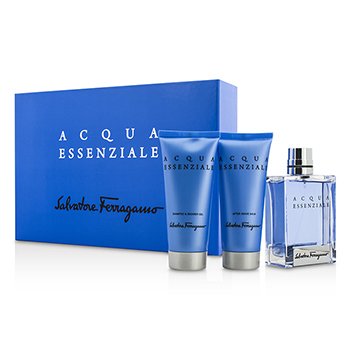 Acqua Essenziale Coffret: Eau De Toilette Spray 100ml/3.4oz + Shampoo & Shower Gel 100ml/3.4oz + After Shave Balm 100ml/3.4oz