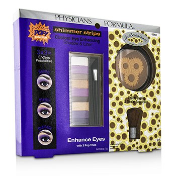 Set Maquillaje 8660: 1x Shimmer Strips Eye Enhancing Color Ojos 1xBronceador Botánico, 1x Aplicador