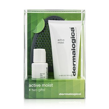 Active Moist Set Edición Limitada: Active Moist 100ml + Dermal Clay Limpiador 30ml + Guante Limpiador