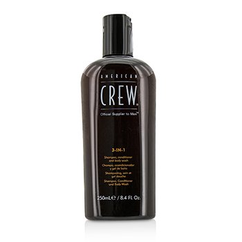 Champú, acondicionador y gel de baño 3 en 1 clásico para hombre
