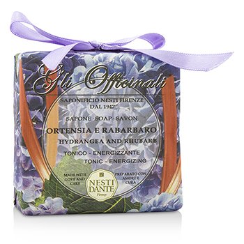 Nesti Dante Gli Officinali Soap - Hydrangea & Rhubarb - Tonic & Energizing