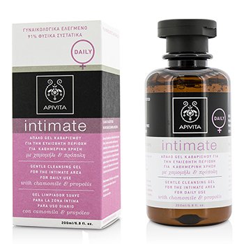 Intimate Gel Limpiador Suave Para El Área Íntima Para Uso Diario Con Manzanilla & Própolis