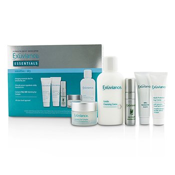 Set Esenciales (Sensible/Seca): Crema Limpiadora + Complejo Ojos + Crema Día + Crema Restauradora + Suero Antioxidante